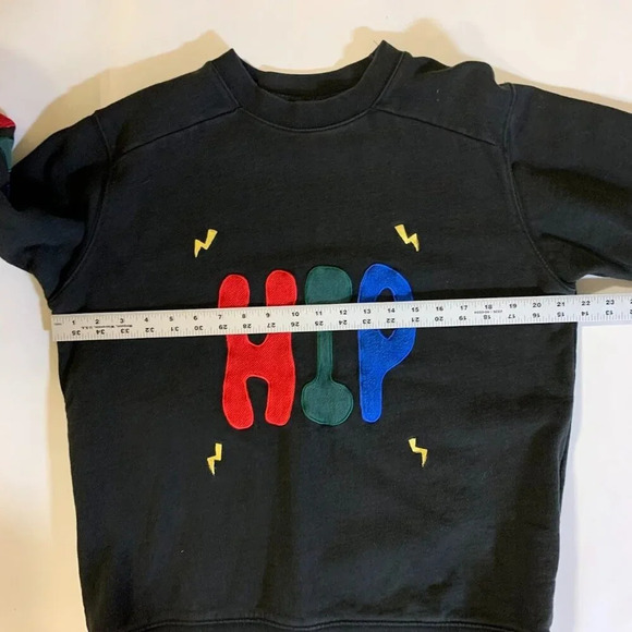 Teddy Fresh Men's HIP Crewneck Sweatshirt Embroidered Streetwear Sweatshirt SZ X - Picture 9 of 11